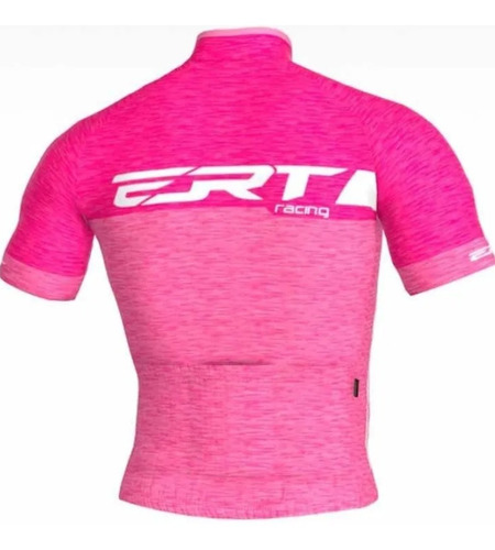 Imagem 2 de 4 de Camisa Ciclismo Ert New Elite Racing Rosa - Promoção