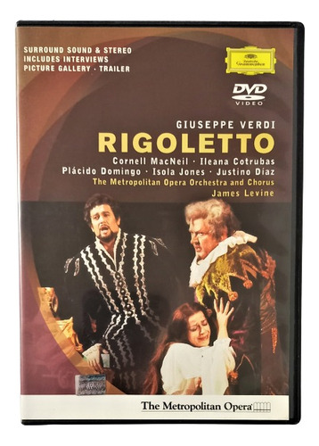 Rigoletto Giuseppe Verdi Ópera Dvd Plácido Domingo (Usado)