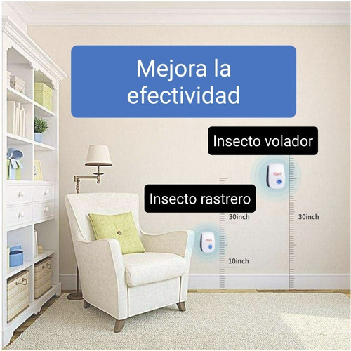 Imagen 6 de 8 de Repelente Ultrasonico, Electrónico Para Plagas, Pesticida