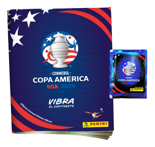 Figuritas Copa América 2024 Usa Panini Pack Álbum +10 Sobres