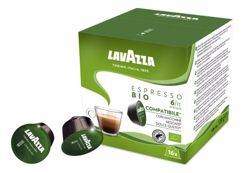 Café Espresso Bio Lavazza - 16 Cápsulas Dolce Gusto Compatib
