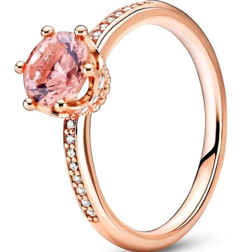 Anillo Pandora Corona Reluciente Rosa + Kit De Regalo