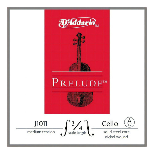 Cuerda Individual La Para Violonchelo Daddario J-1011 3/4m