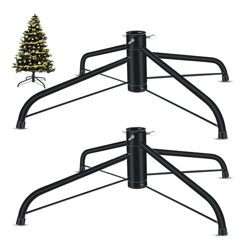 2 Soportes Para Rbol De Navidad, 19.7 Pulgadas De Metal Para