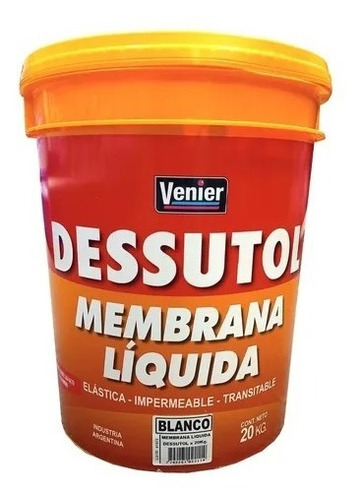 Membrana Liquida Blanco Dessutol X 20 Litros Venier