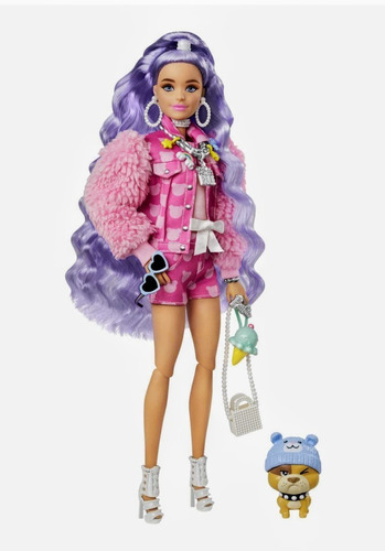 Muñeca Barbie Extra #6 Mattel 30cm Accesorios