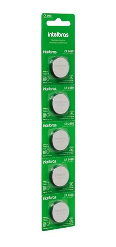 Bateria De Litio 3v Cr 2450 Intelbras Blister 5 Unidades