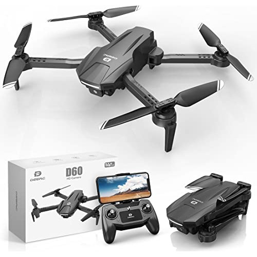 D60 Drones With Camera For Adults, Kids, Fpv 1080p Hd V...
