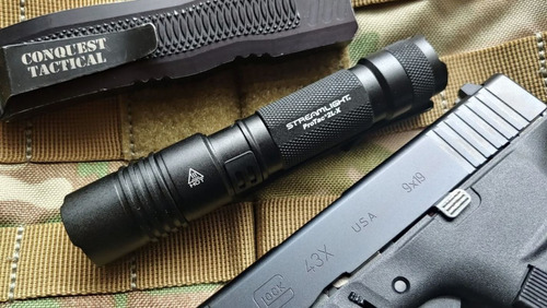 Lâmpada Tática Recarregável Protac 2l-x Usb Streamlight 88083 Preta E Branca Branco Preta