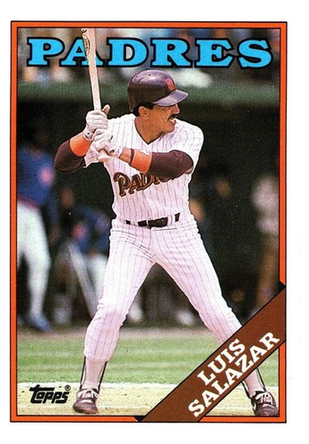 Mlb Luis Salazar / Padres De San Diego - Topps 1988