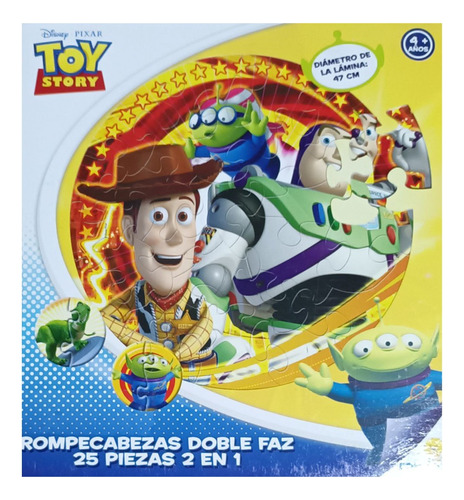 Rompecabeza 25 Piezas- Modelo Toy Story- De 47cm Diametro