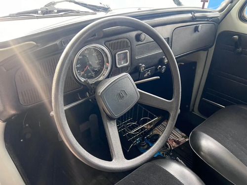 Vw Fusca 1981 1300l Cinza Carrara Placa Preta Raro Estado