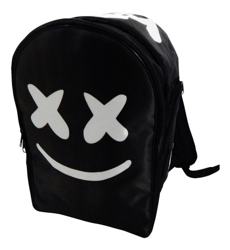 Dj Marshmello Mochila Backpack Negro Cara Face