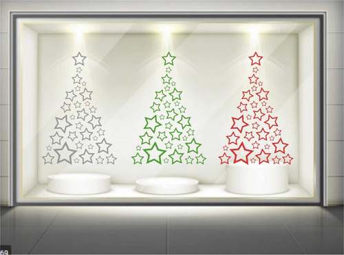 Imagen 6 de 10 de Vinilo Árbol Navideño Esmerilado