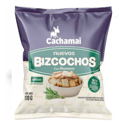 Bizcochos Salados Sabor Romero Cachamai 170 Grs
