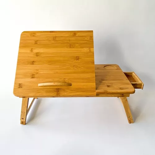 MESA PLEGABLE PARA CAMA Y NOTEBOOK O TABLET DE MADERA