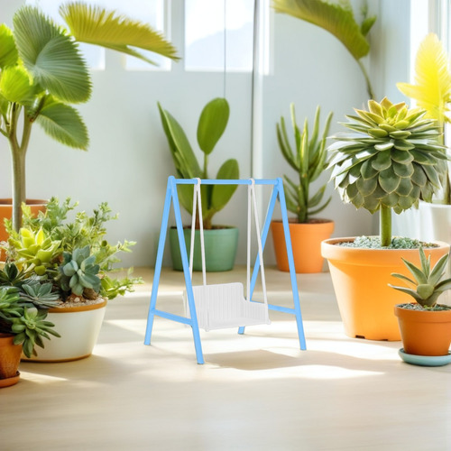 Mini Swing: Móveis De Casa De Bonecas Porch Swing Em Miniatu