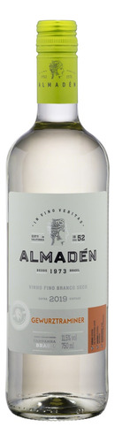 Vinho Gewürztraminer Moscatel adega Almadén 750 ml em um estojo de vidro