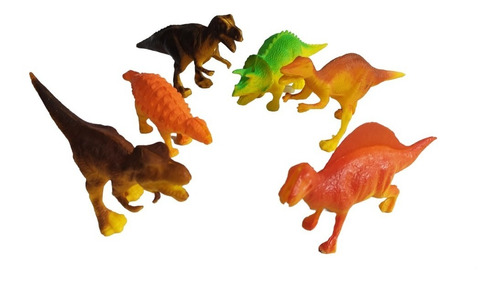 Dinosaurios  Set De 6 Piezas 10cm Juguetes  Para Niños
