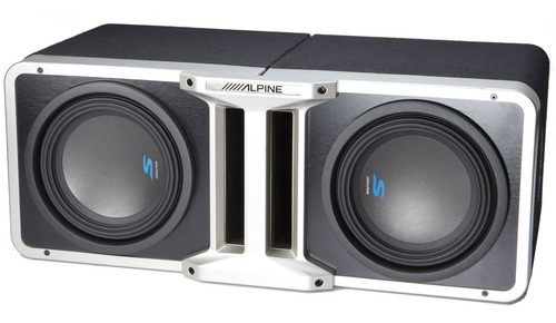Imagen 7 de 9 de Junta De Cajas Alpine De Subwoofer 10 Pulgadas Doble Ktx-h10