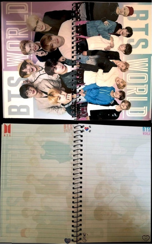 Libreta Bts World Kpop Coreano Hallyu Hojas Detalladas