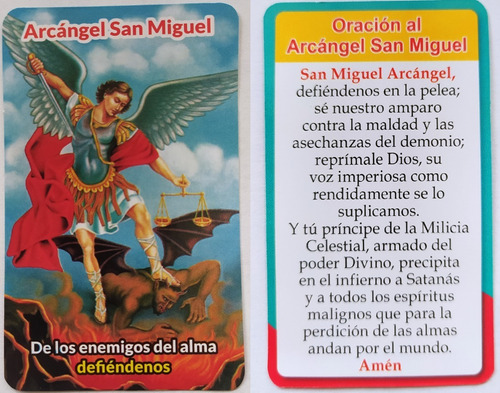 Estampa Arcángel San Miguel 