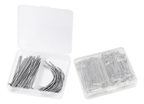 2 Encaixotado Striaght Curvada T Tipo Peruca Diy Suprimentos