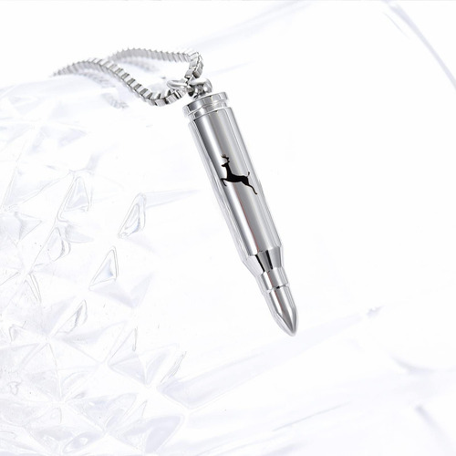 Xsmzb Collares De Urna Para Cenizas Con Forma De Bala, De De