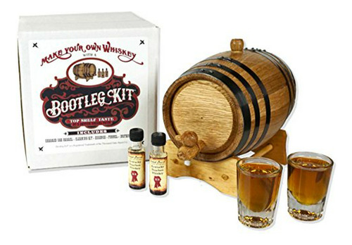 Kit Barril Añejado De Whiskey Tennessee 1l.