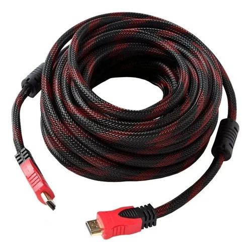 Cable Hdmi A Hdmi Mallado 10 Metros Con Filtro