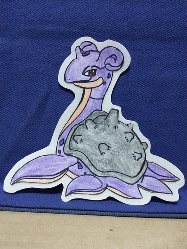 Sticker Casero Lapras Shiny Pokémon Bootleg (Usado)