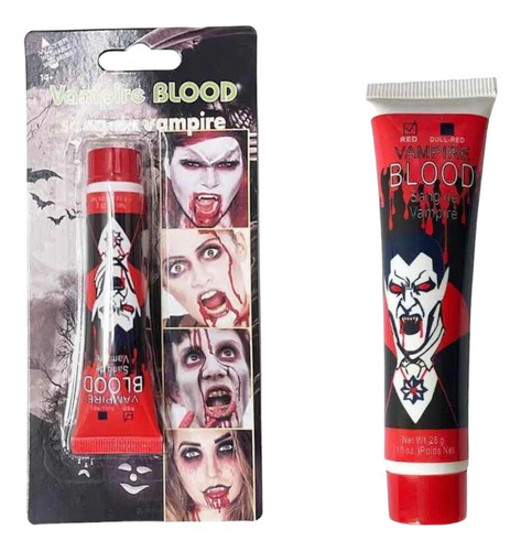 Sangre Falsa Artificial Disfraz Halloween Efecto Maquillaje