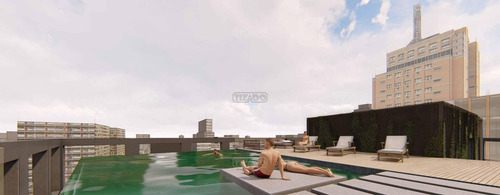 Venta Apartamento 1 Dormitorio Piscina Gym Sauna Microcine Sum Estacionamiento Lavadero Autos Edificio Brusco Centro Cordón Intendencia Montevideo Ixou