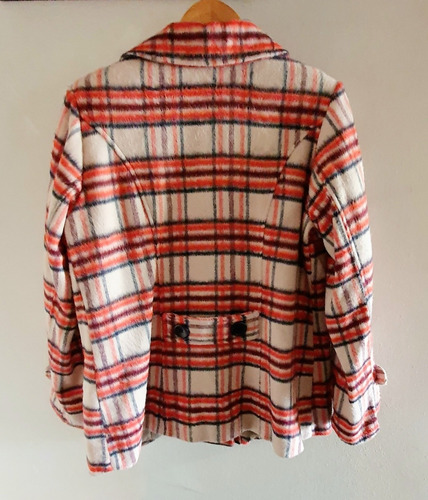Tapado / Saco / Blazer Cruzado Cuadrillé / Cuadros / Escocés
