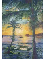 Comprar Quadro Pintura Oleo Sobre Tela Decoracao Praia Paisagem