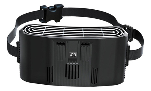 Ventilador De Cintura Portátil Pantalla Digital Recargable