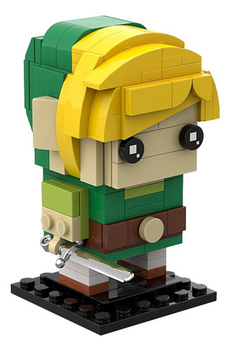 Adorno En Forma De Bloque Brickheadz De Moc Brave Link