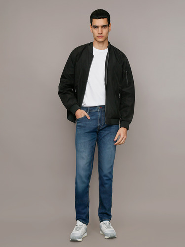 Chaqueta Ligera Con Cremallera Negro Calvin Klein