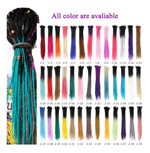 Dsoar 22 Pulgadas Ombre Dreadlocks Dreadlocks Sintético Hech