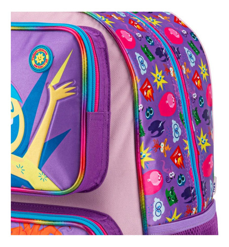 Kit Escolar Mochila Lonchera Y Lapicera Ruz Intensamente Morado