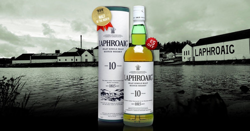 Whisky Laphroaig 10 Años Single Malt 750ml En Estuche
