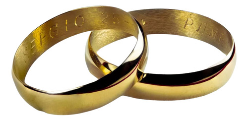 Par Alianzas Oro 18k Clasicas 10 Grs Casamiento Compromiso