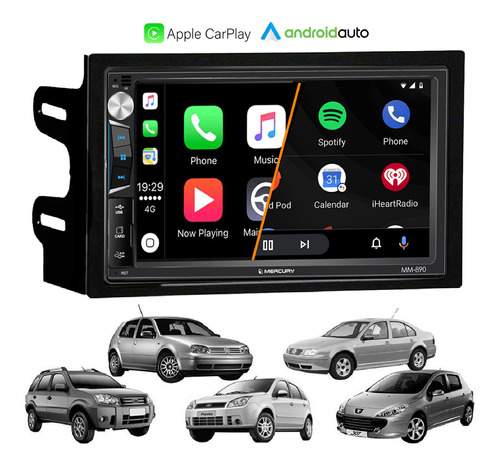 Estereo Para Bora Polo Golf Pantalla Tactil Mirror Gps 2 Din