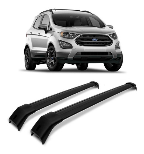 Rack De Teto Suporte Suv Ford Ecosport 2017 2018 2019 Preto