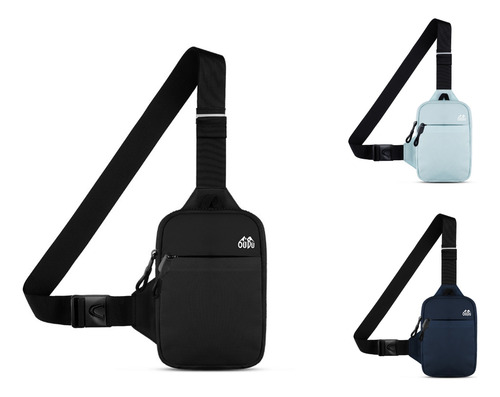 Mini Bolsa De Ombro Lateral Respirável E Impermeável Cor Preto