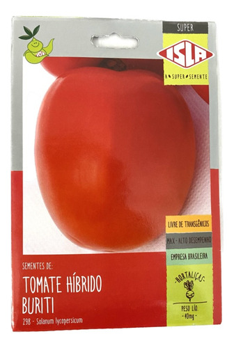 Tomate Híbrido Buriti - 40mg De Sementes
