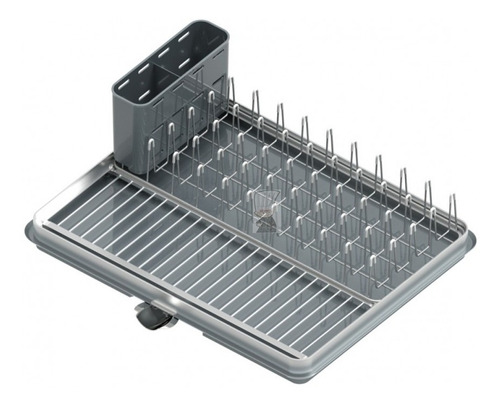 Escurridor De Aluminio Y Cromado Platos Cubiertos 1 Piso