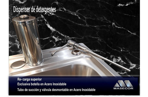 Dosificador Detergente Premium 100 % Acero Inoxidable-carga Superior -apto Johnson -mi Pileta Marcas + Envio + 6 Cuotas