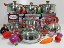 Comprar Juego De Ollas Acero Inoxidable 13 Piezas Valeska Manzanita 