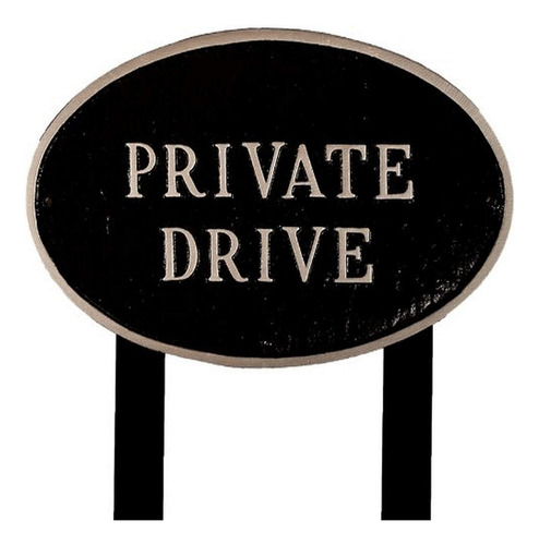 Montague Productos De Metal Privado Disco Oval Placa De Pare